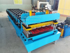 Metal roof tile roll forming machine for Bolivia customer