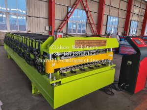 Chile double layer roofing sheet roll forming machine