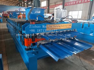 Colombia type double lyaer roofing sheet roll forming machine