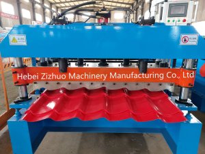 Russia Monterrey Roof Tile Sheet Deck Cold Roll Forming Machine