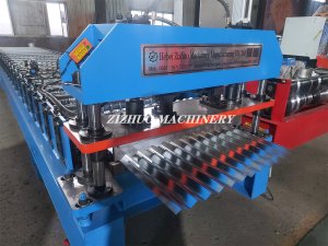 Corrugated roofing sheet cold roll forming machine for Uganda